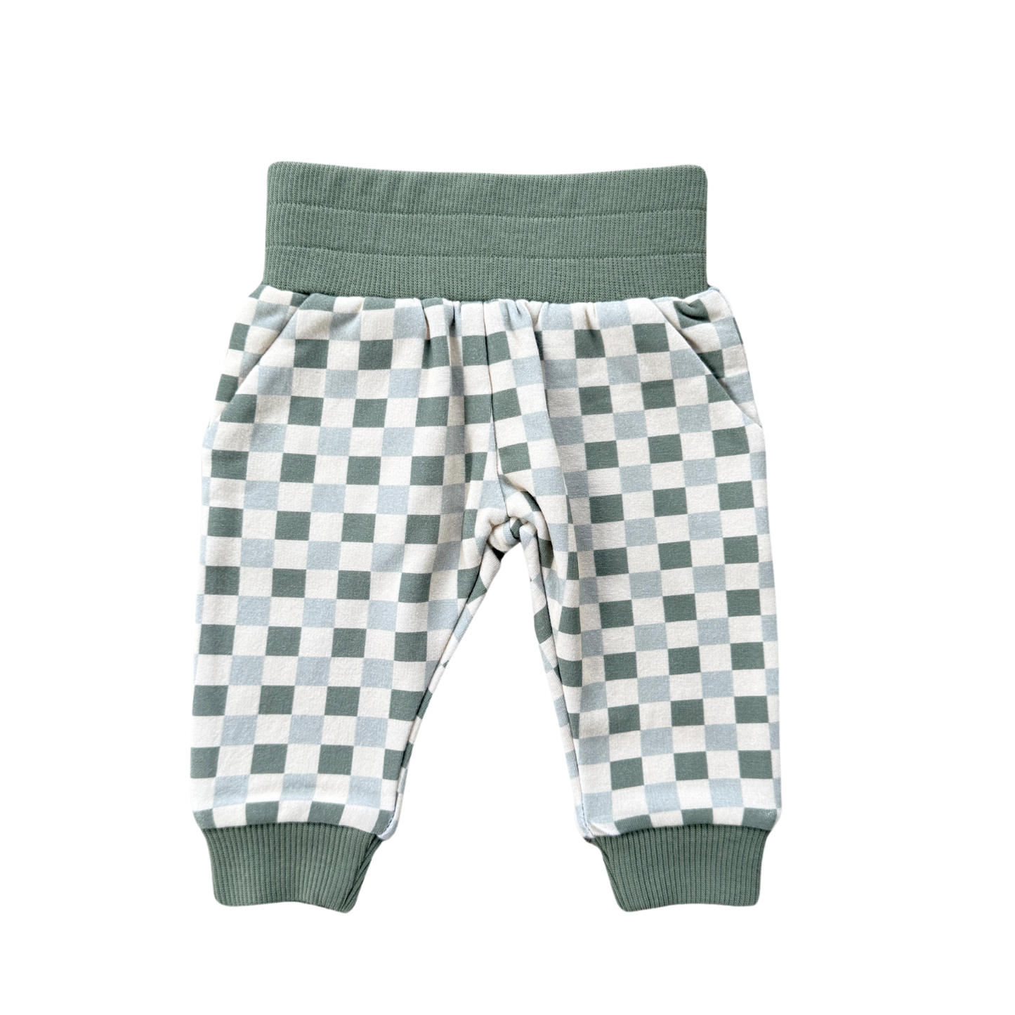 Fern Checkered Bamboo Fleece Pants