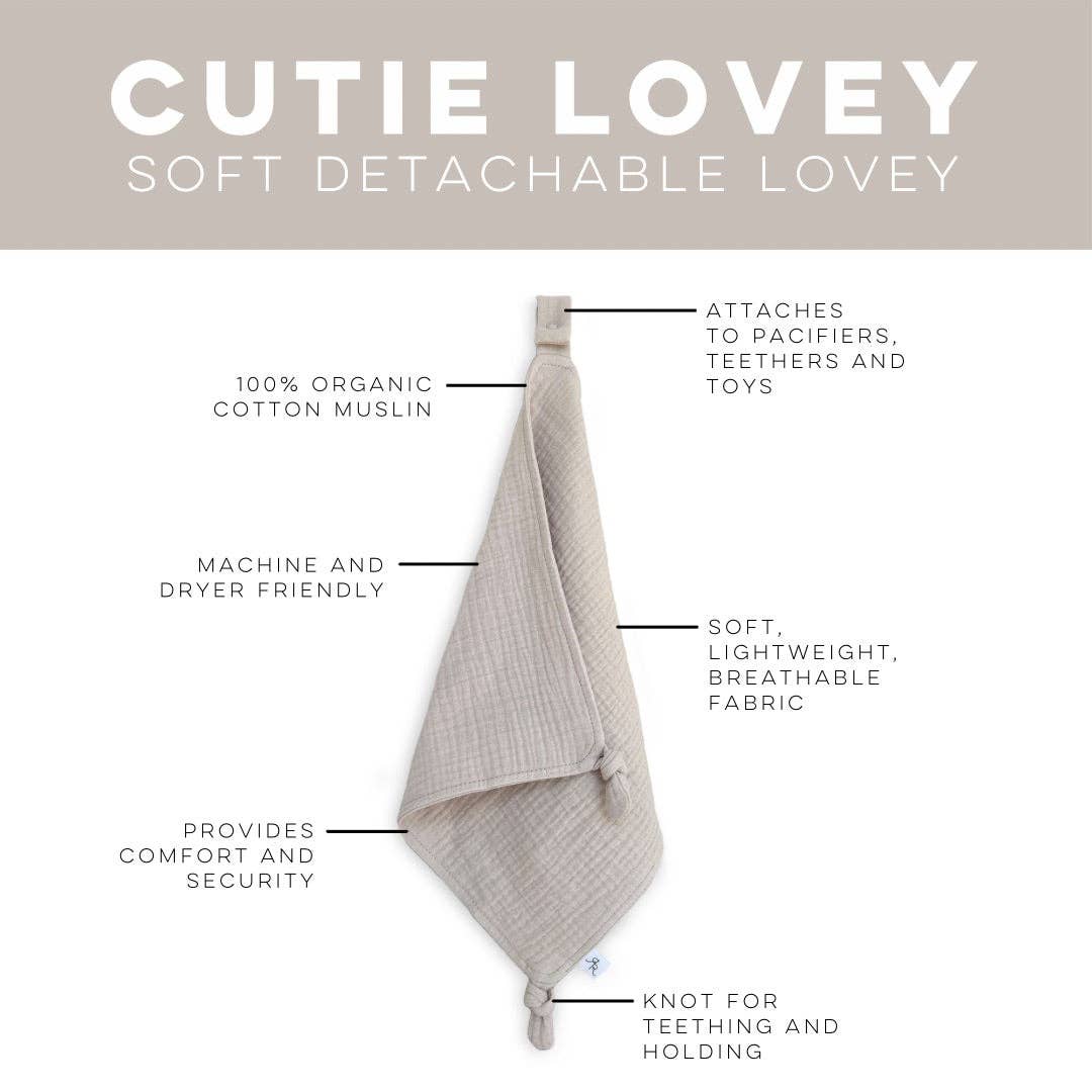 Organic Muslin Cutie Lovey