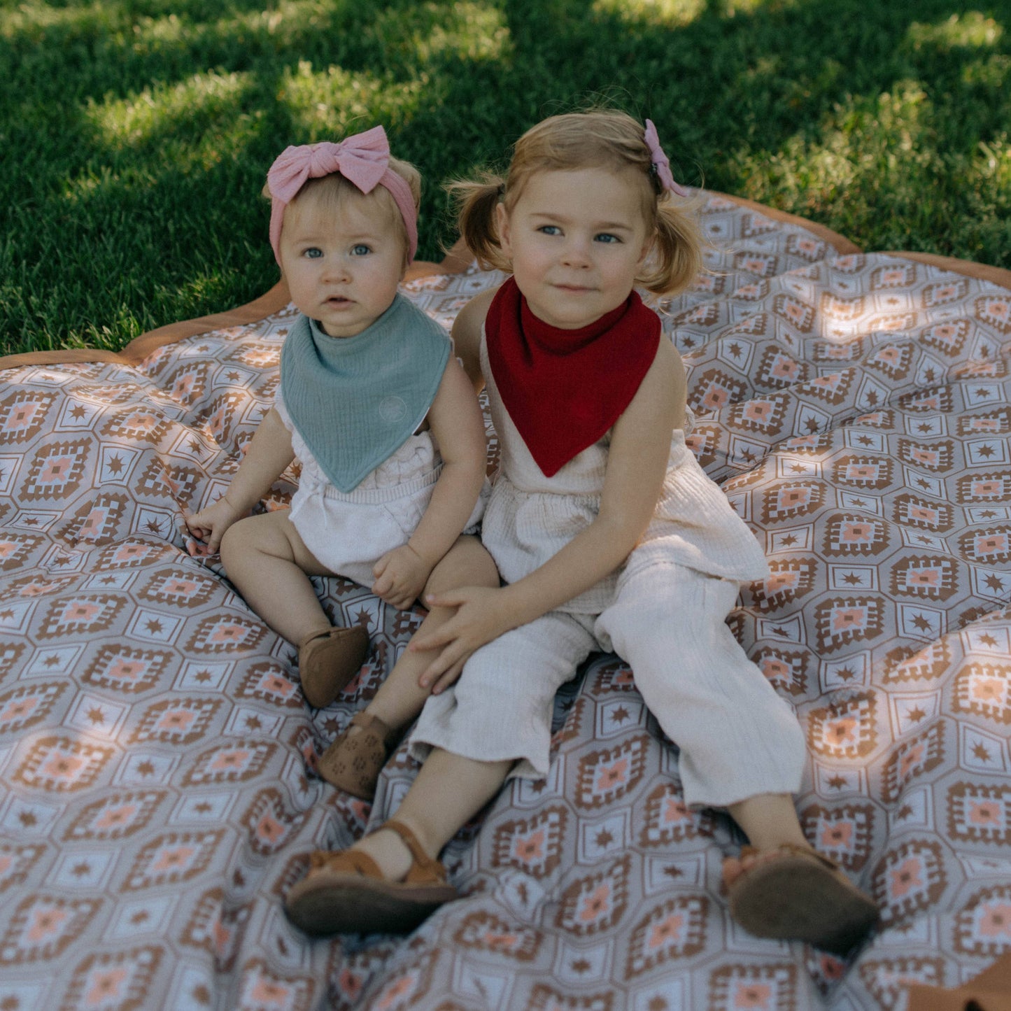 Muslin Bandana Bibs Set