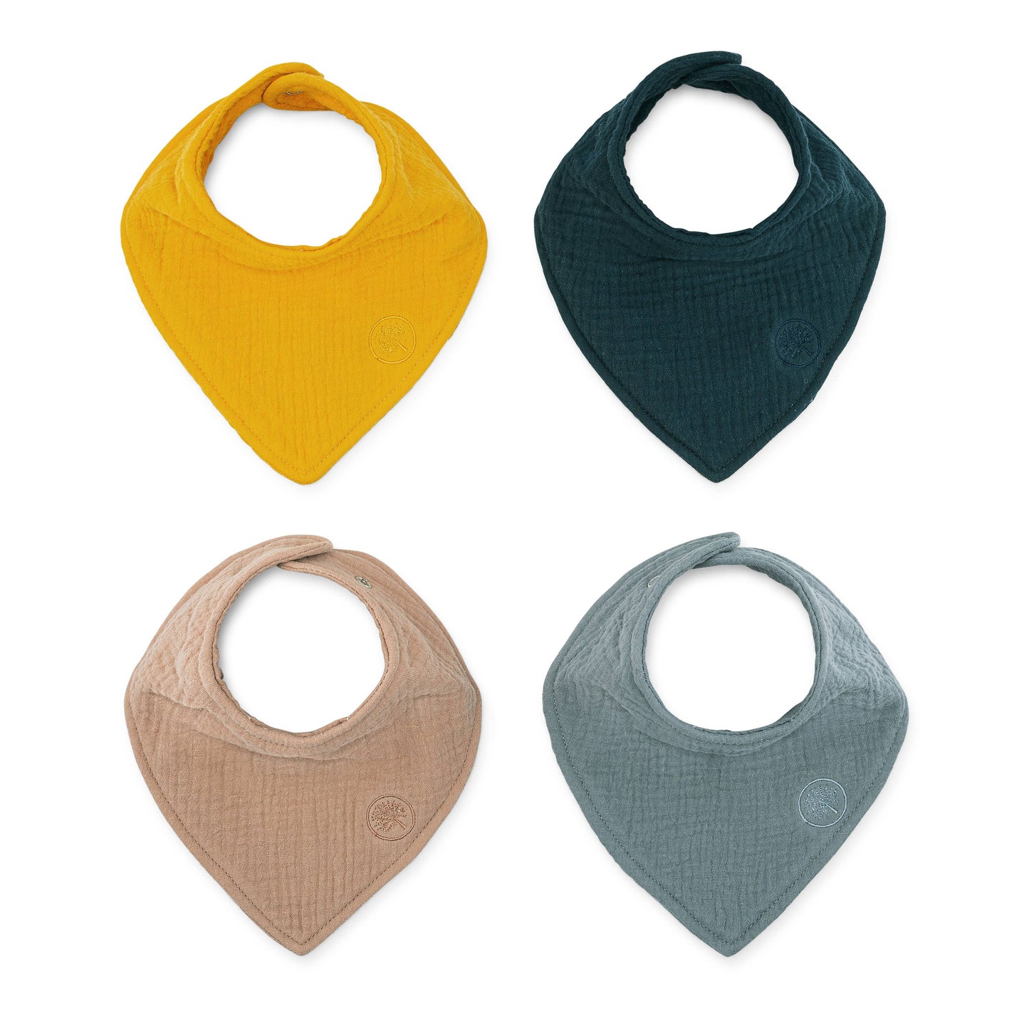 Muslin Bandana Bibs Set