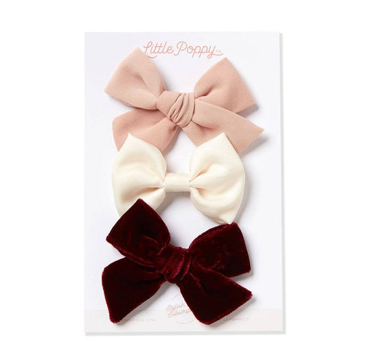 The Gabriella Bow Clip Set