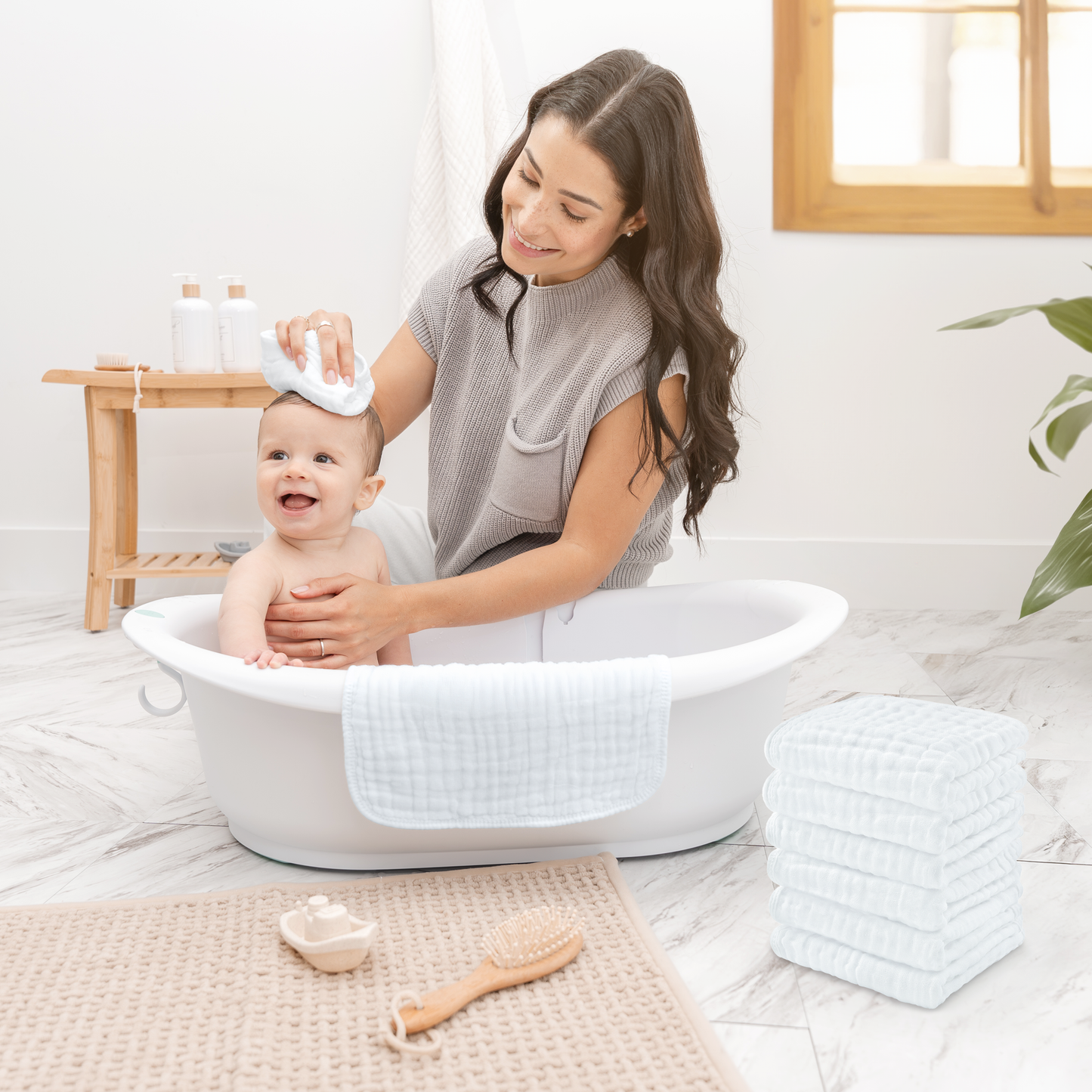 100% Muslin Washcloths
