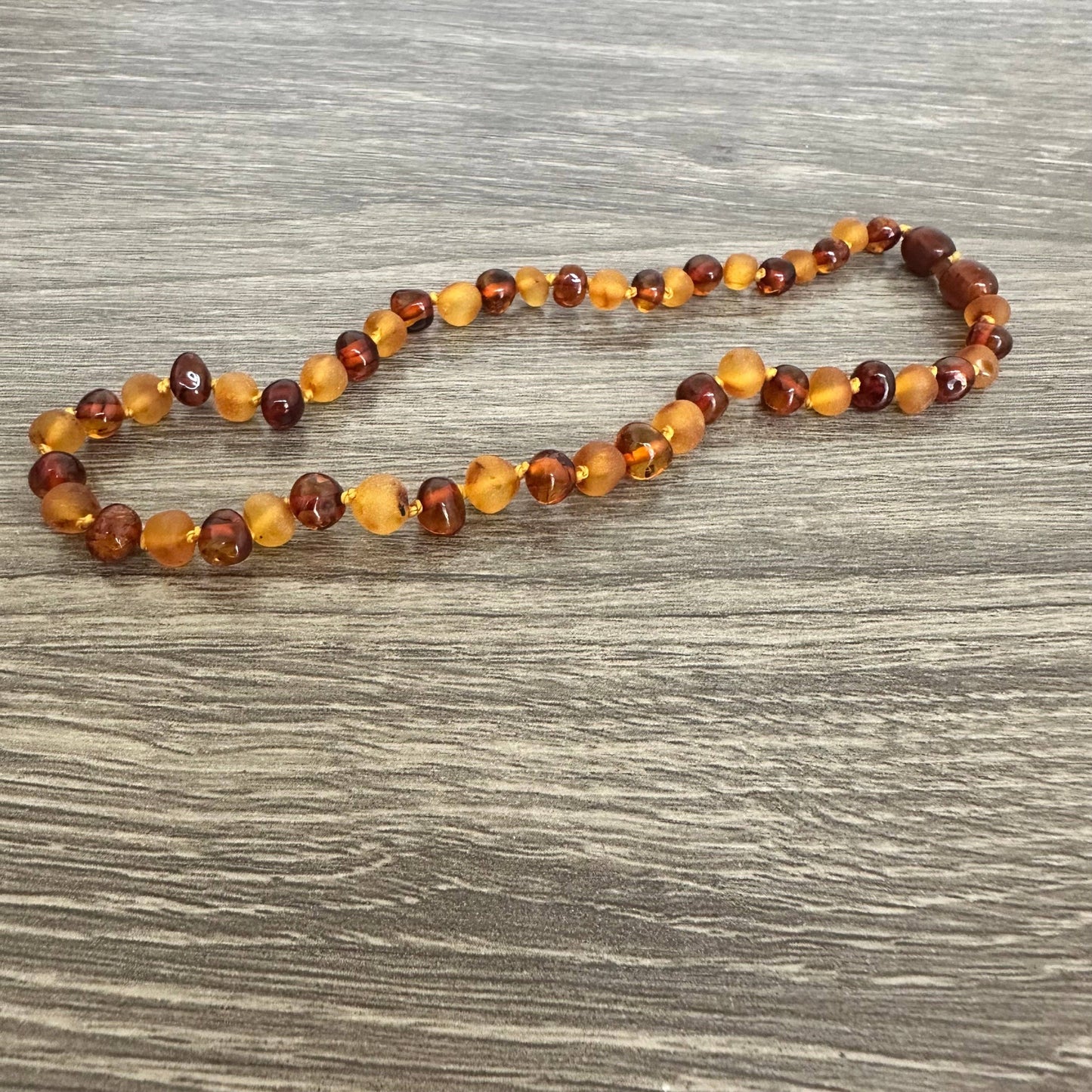 Raw Honey Polished Cognac Baltic Amber Necklace