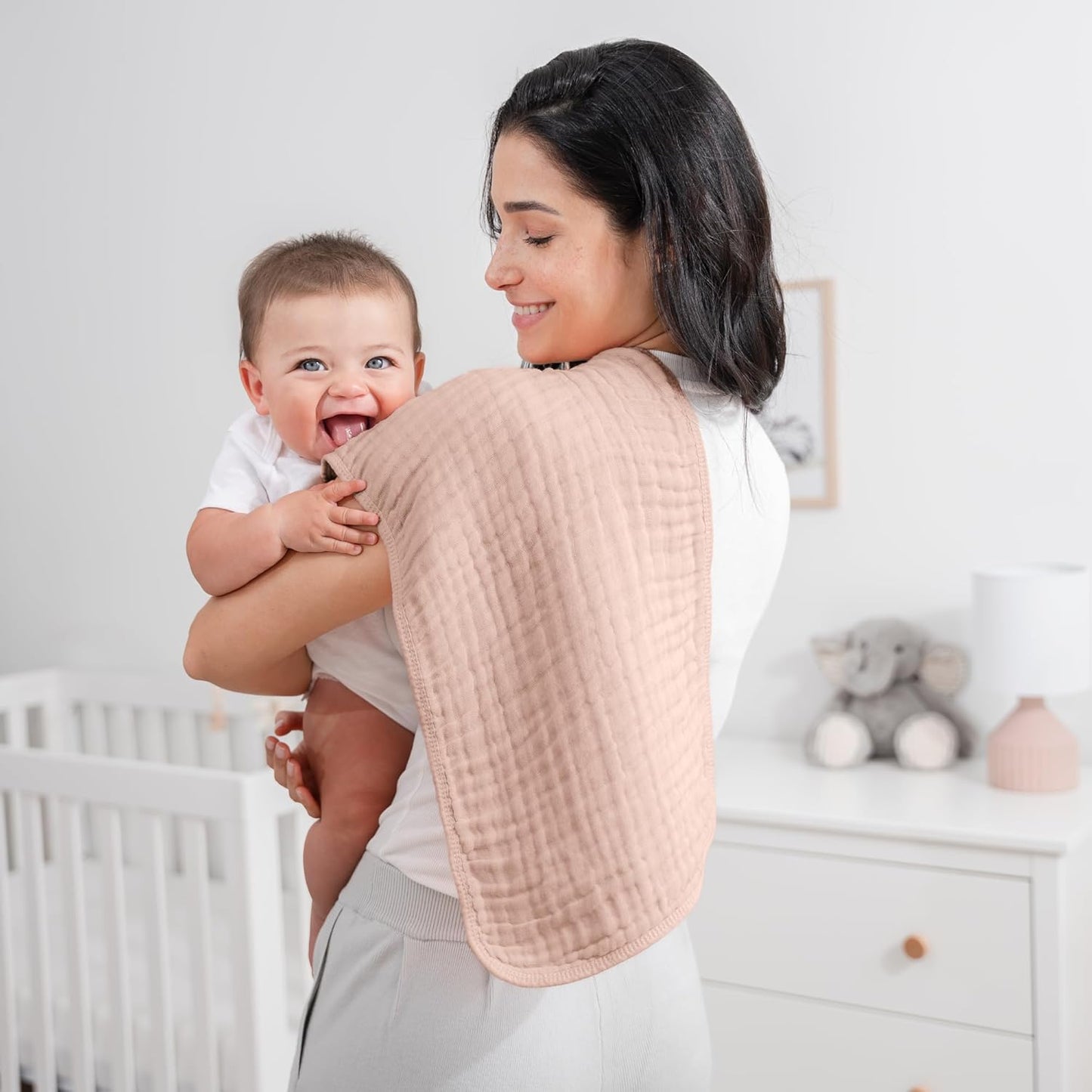 100% Muslin Burp Cloths