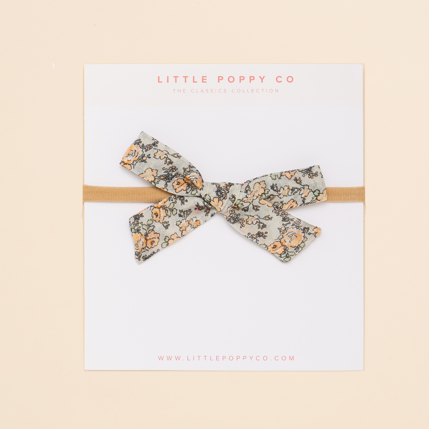 Robin Floral Baby Headband Bow