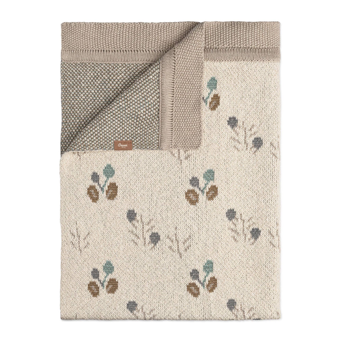 Avery Organic Cotton Knitted Baby Blanket